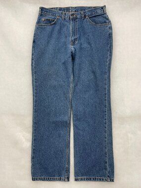 Levi's 619 Straight Fit Vintage Y2K Orange Tab Denim Jeans Men's 34x30
